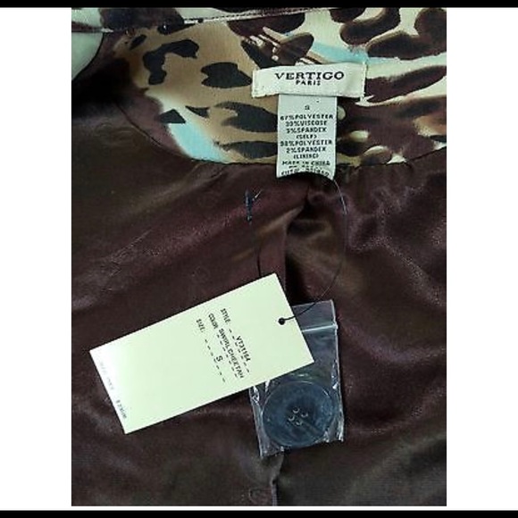 Gorgeous vertigo Paris swirl abstr cheetah belted - Picture 7 of 7